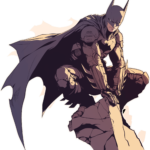 batman cartoon sticker