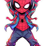 Baby spider sticker
