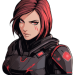 Commander Girl Sticker