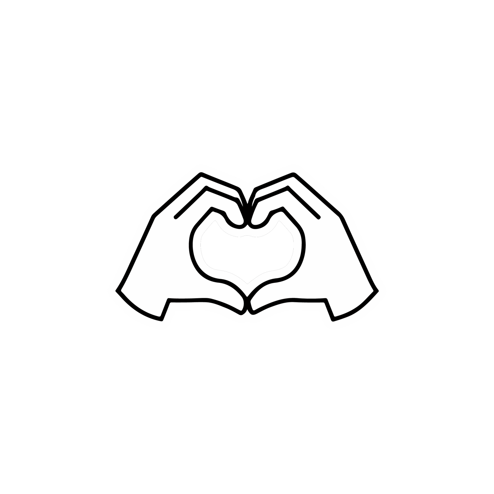 emoji-67 HEART STICKER - Image 1